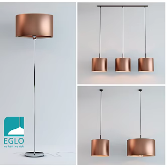 Modern chandelier EGLO SAGANTO chandelier floor lamp 3d model