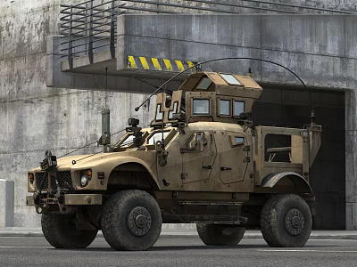 modern military vehicle 3d model
