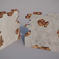 Building Exterior Wall With Damaged Bricks Peeling Plaster And Cracked Concrete Surface