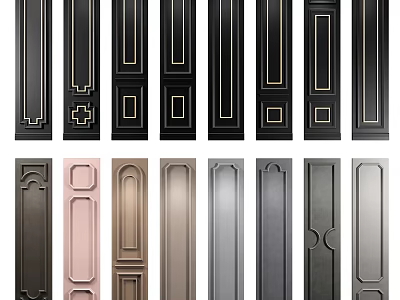 Decorative Wall Paneling With Various Designs And Multiple Color Options 3d model