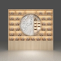 Tea Cabinet Background Cabinet Tea Cake Tea Display Wall Cabinet Decorative Cabinet 3d model