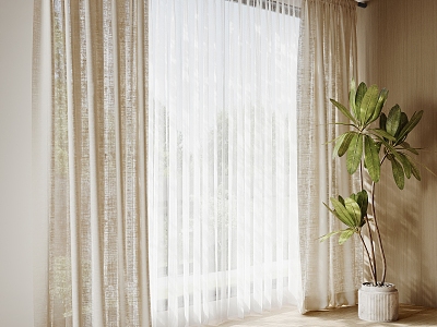 Modern Window Screen Curtain model