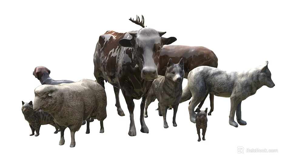 Diverse Reptile Collection Showcasing Lizards Snakes Turtles And Crocodile Species 3d model 