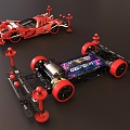 Big Mac 4WD Technology Car Model QQ Flying Car Toy Lego Car Model Hand-made Concept Racing Car sports car Game Racing Off-road Racing Car 4WD Cartoon Car 3d model