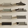 Traditional Chinese Architectural Roof Components With Various Classic Styles And Designs