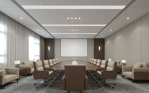 Modern Conference Room 3d model