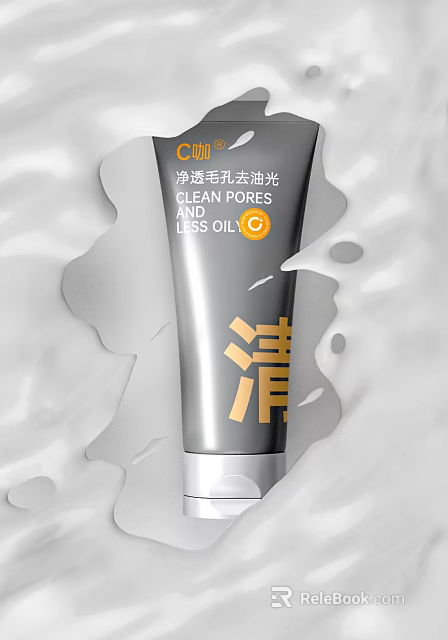 Facial Cleanser For Pore Cleansing And Oil Control 3d model 