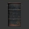 Rusty Metal Barrel With Red And Black Finish And Sturdy Handles For Home Storage Use