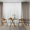 Modern Curtains 3d model