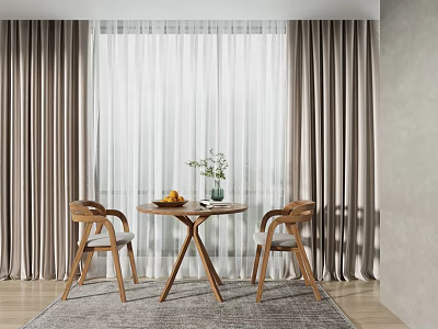 Modern Curtains 3d model