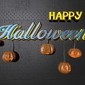 LED lamp pumpkin lamp wall decoration 3d model