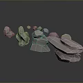 Natural Wood And Stone Materials With Various Shapes For Decorative Use
