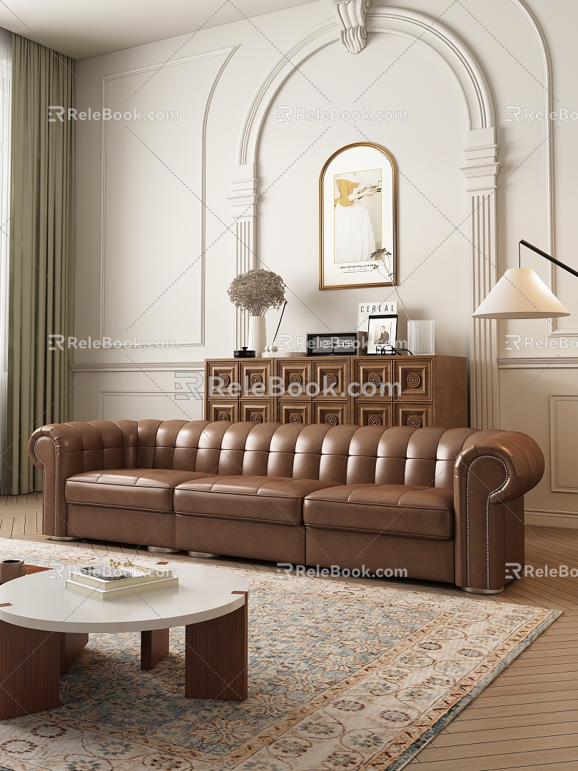 American sofa living room model