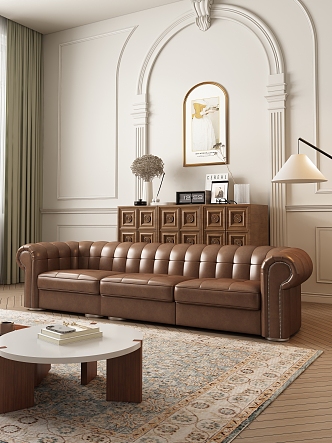 American sofa living room 3d model