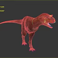 Vibrant Tyrannosaurus Rex Dinosaur Character With Open Mouth And 3D Rendering On Gray Background