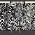 Modern Screen Partition 3d model