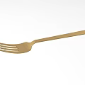 Elegant Golden Tableware Set With Modern Sleek Design Forks And Premium Metallic Finish