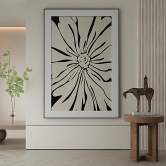 modern decorative painting 3d model