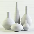 Stylish Green Glass Wooden And Metal Vases With Round And Tall Shapes For Home Decor