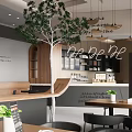 Modern Cafe Niche High-end Cafe 3d model