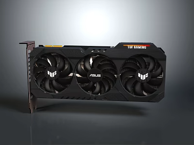 ASUS TUF Gaming Graphics Card With Three Cooling Fans For High Performance Gaming 3d model