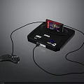 SEGA Gaming Console With Connected Screen And Game Controller For Entertainment