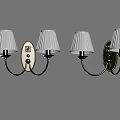 Jane European wall lamp two-end wall lamp creative wall lamp 3d model
