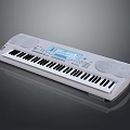 Modern Electronic Keyboard Musical Instrument with Digital Display and Built in Speakers