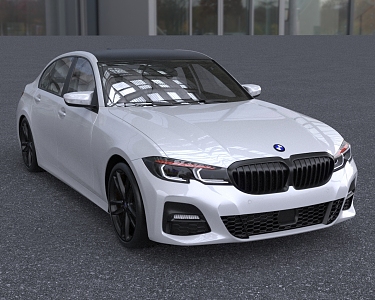 2020 BMW 3 Series g20330i Car Sedan 3d model