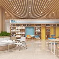 Modern Restaurant Interior With Open Design Wooden Ceiling Large Windows And Green Plants