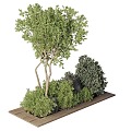 Green plant bonsai green plant pile outdoor garden landscape sketch shrubs 3d model