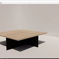 Minimalist Modern Dining Table With Light Wooden Top And Black Slim Legs