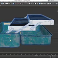 Teal Blue Metal Toolbox With Divided Compartments For Hardware Tools Organization