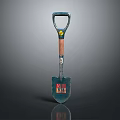 Durable Garden Shovel Hardware Tool With Wooden Handle And Metal Blade