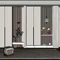 Modern Shoe Cabinet Functional Entrance Shoe Cabinet 3d model