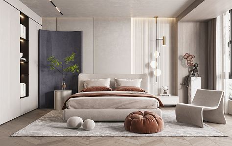 Modern Bedroom 3d model