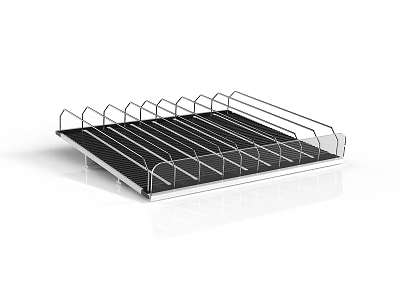 Modern Metal Display Shelf With Grid Design And Multi Layer Racks 3d model