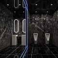 Modern KTV Interior Design With Stylish Neon Lights And Comfortable Lounge Area