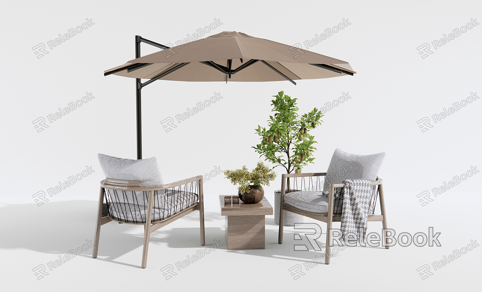 Modern Outdoor Table and Chair Outdoor Leisure Table and Chair model