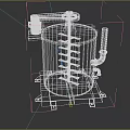 vertical mixing barrel mixing barrel 3d model
