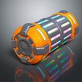 Modern Energy Battery Science Fiction Battery Science Fiction Energy Battery Fuel 3d model