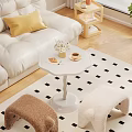 Cozy Bear Shaped Fluffy Shoe Bench In Beige And Brown Living Room With Rug