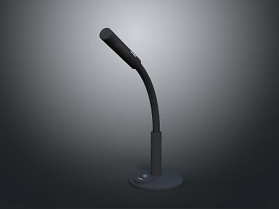 Professional Desktop Microphone With Flexible Arm And Stable Base 3d model