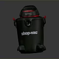 Plastic bucket big trash can bucket pot container realistic 3d model