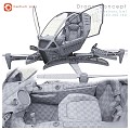 Other Drones Quad Rotorcraft Fan Flying Aircraft 3d model