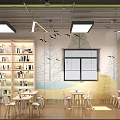 modern classroom 3d model