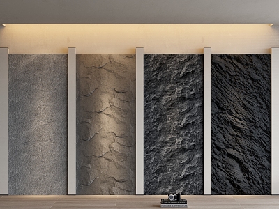 rubble stone background wall stone clapboard texture wall molten rock cement board wall model