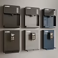 AUBURN Digital Lockers With SD Card Slots And Various Color Options On Wall