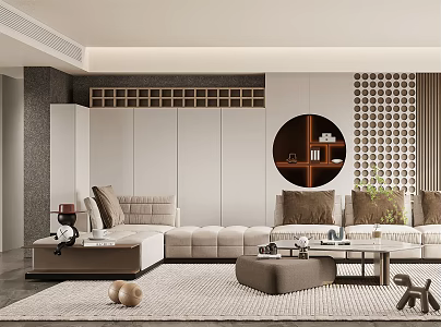 modern living room 3d model