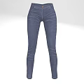 High Waisted Dark Blue Slim Fit Jeans For Women With Comfortable Fabric